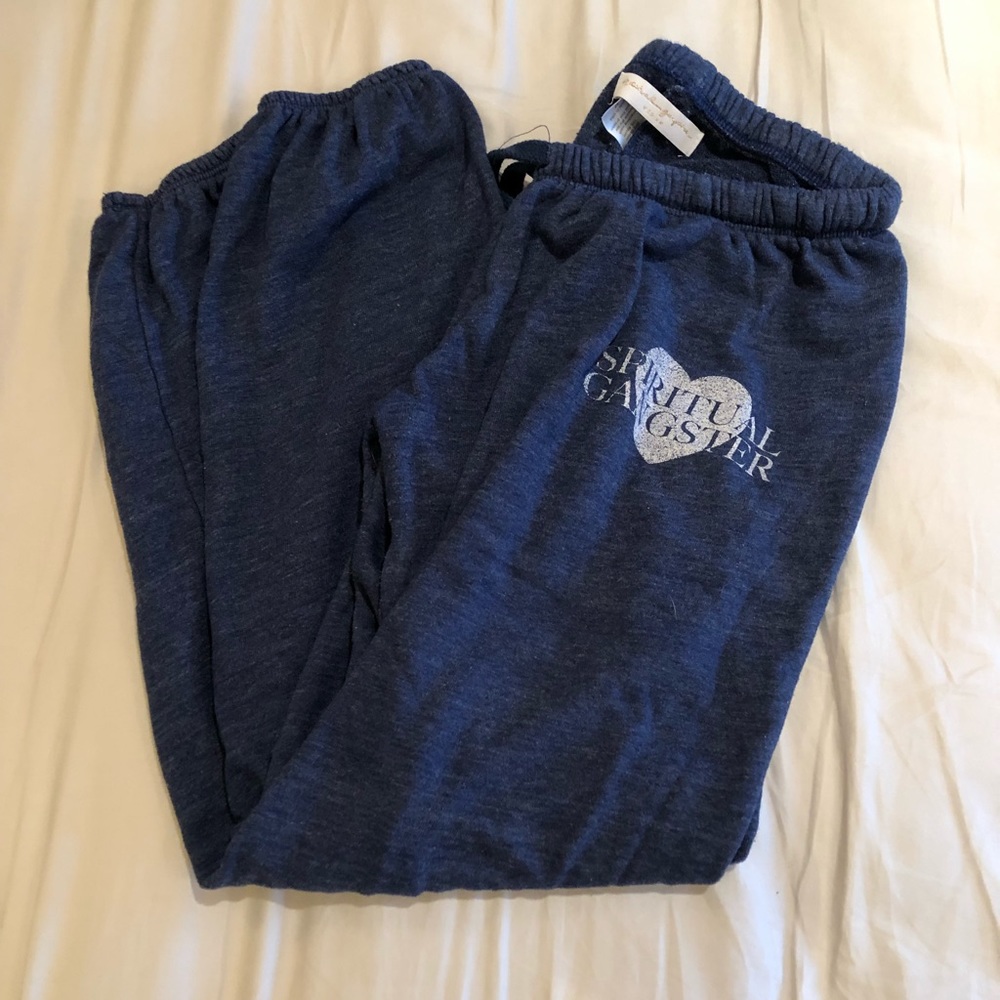 Spiritual Gangster Navy Blue Sweatpants